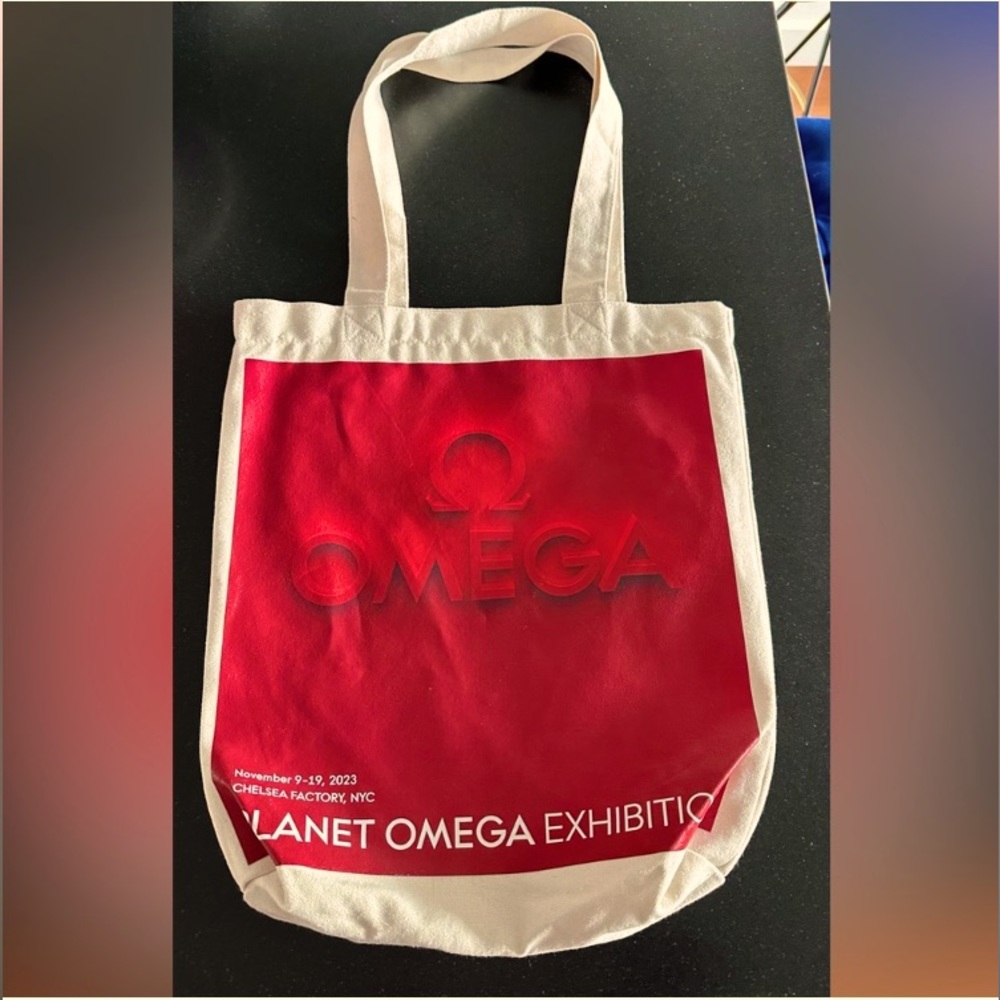 rare NWT- OMEGA branded bag, thick canvas